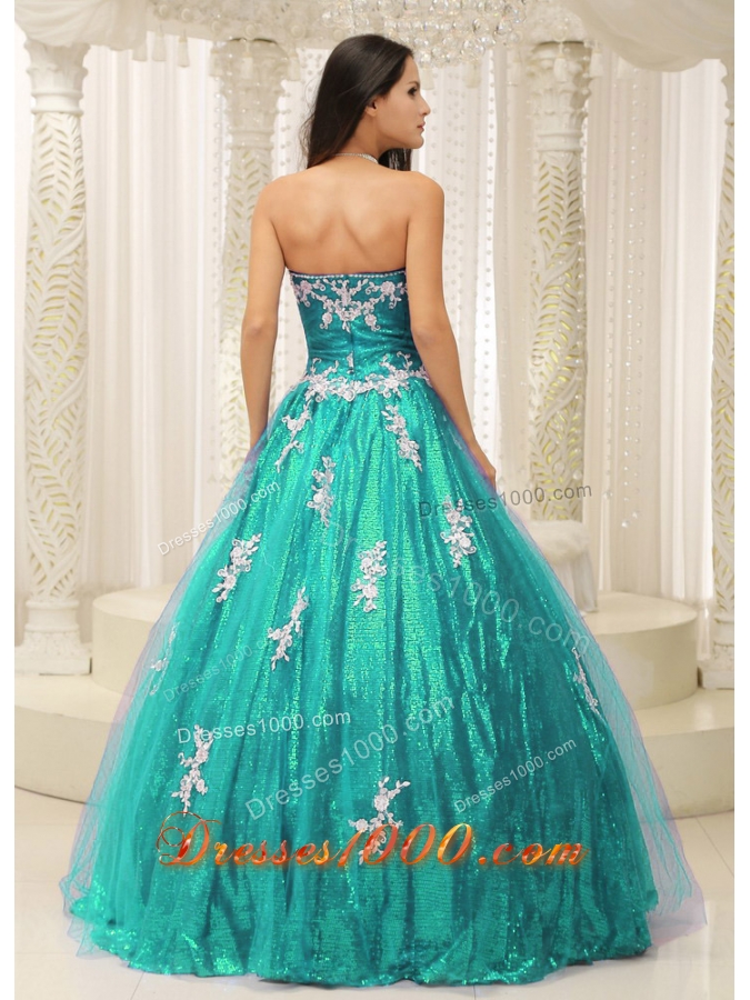 Wonderful Princess Sweet 16 Dresses with Appliques Paillette Dresses For Quinceaneras