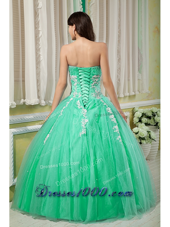 Sweetheart Tulle Appliques for Cheap Quinceanera Dresses On Sale