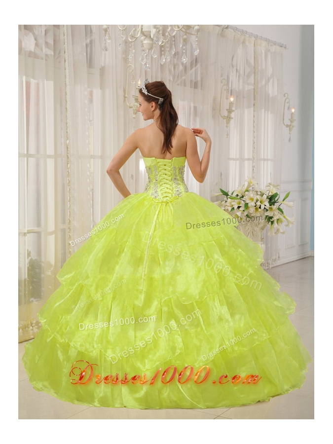 2014 Spring Strapless Quinceanera Gowns with Beading