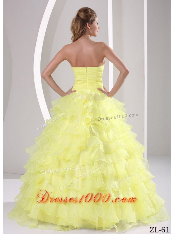Sweetheart Appliques and Ruffles Quinceaners Gowns For Military Ball