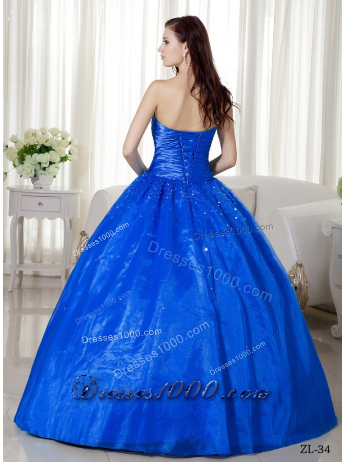 2014 Modest Puffy Strapless with Beading Quinceanera Dresses