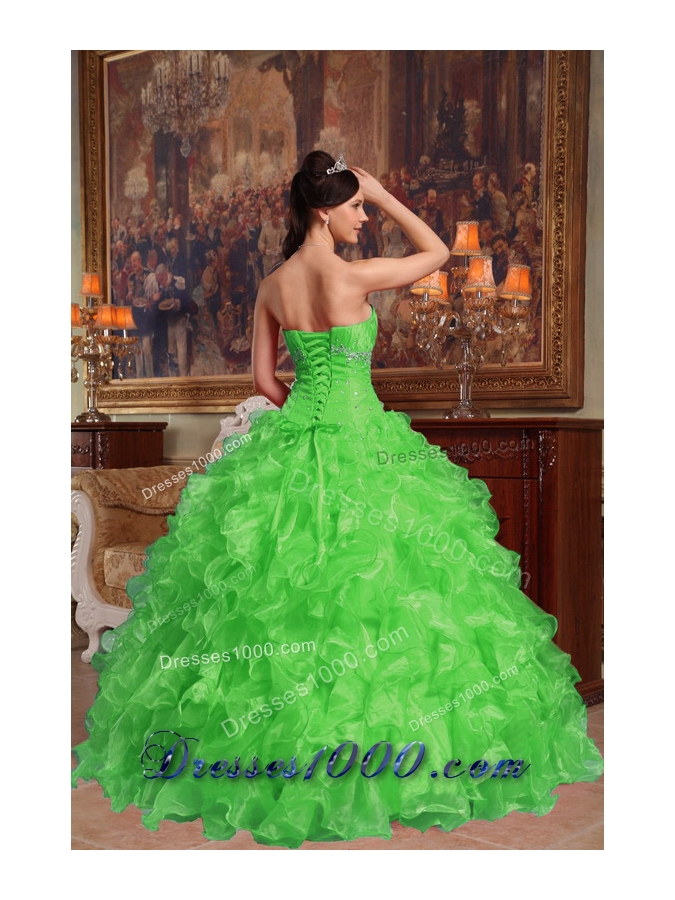 2014 Ball Gown Sweetheart Beading Long Quinceanera Gowns