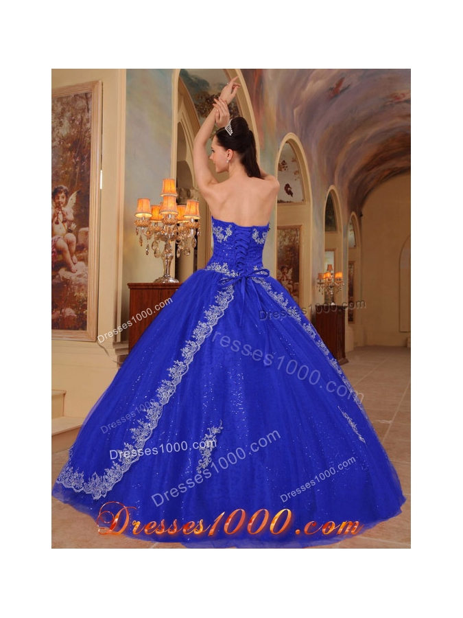 2014 Brand New Sweetheart Beading Quinceanera Dresses in Royal Blue