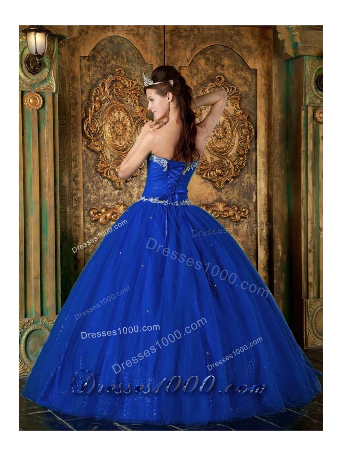 2014 Pretty Royal Quinceanera Dress Princess Sweetheart with Beading