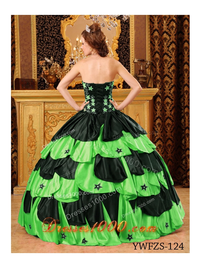 2014 Spring Pretty Quinceanera Dresses with Strapless