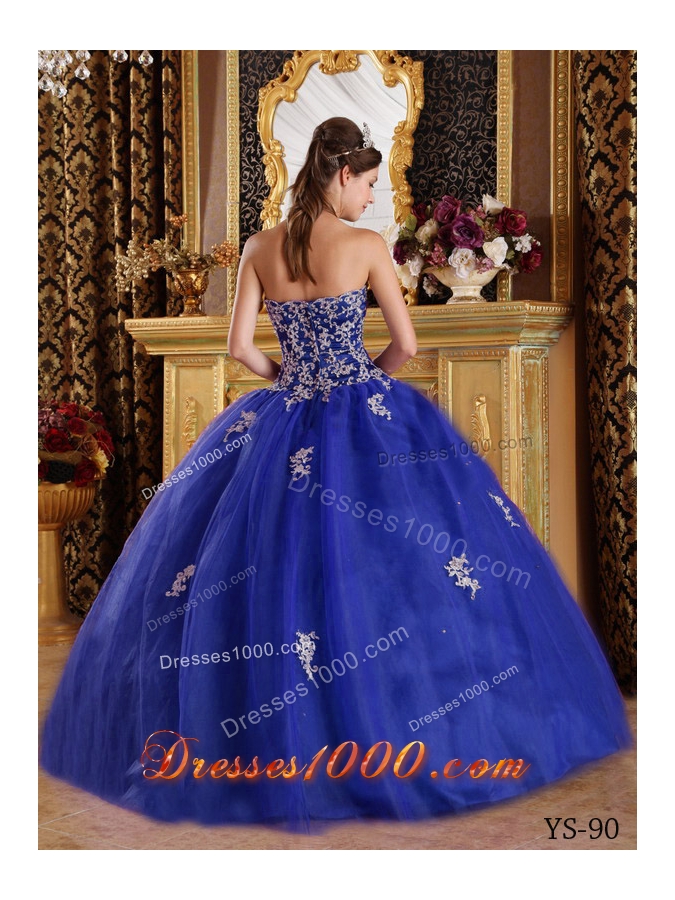 Elegant Sweetheart with Appliques Quinceanera Dresses for 2014