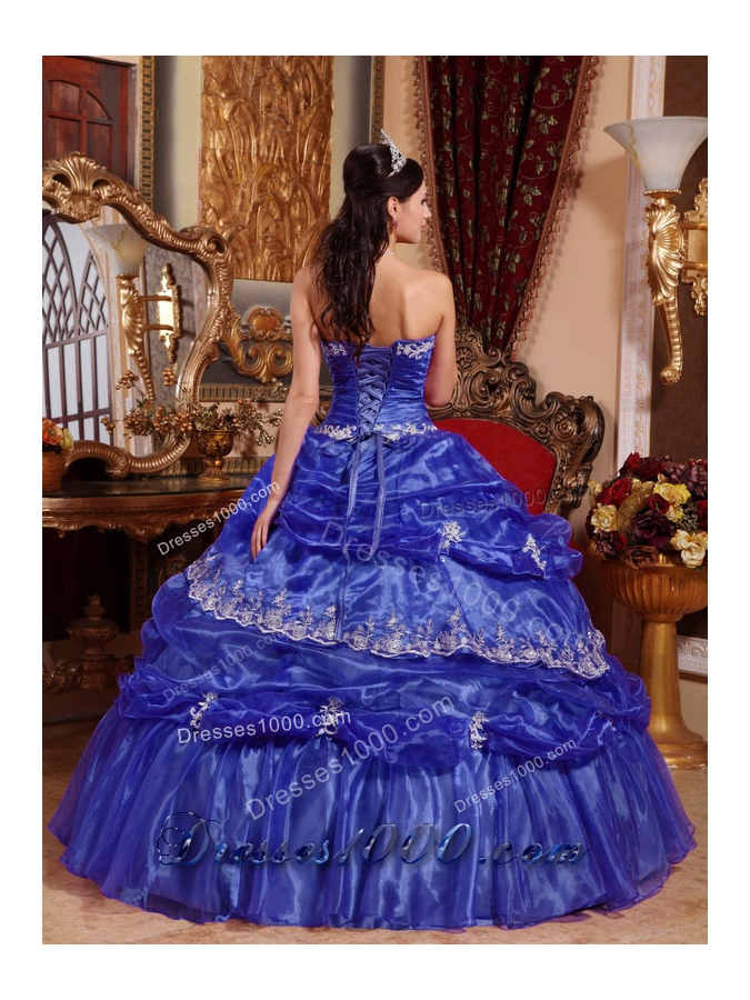 Brand New Strapless Lace Appliques 2014 Quinceanera Dresses