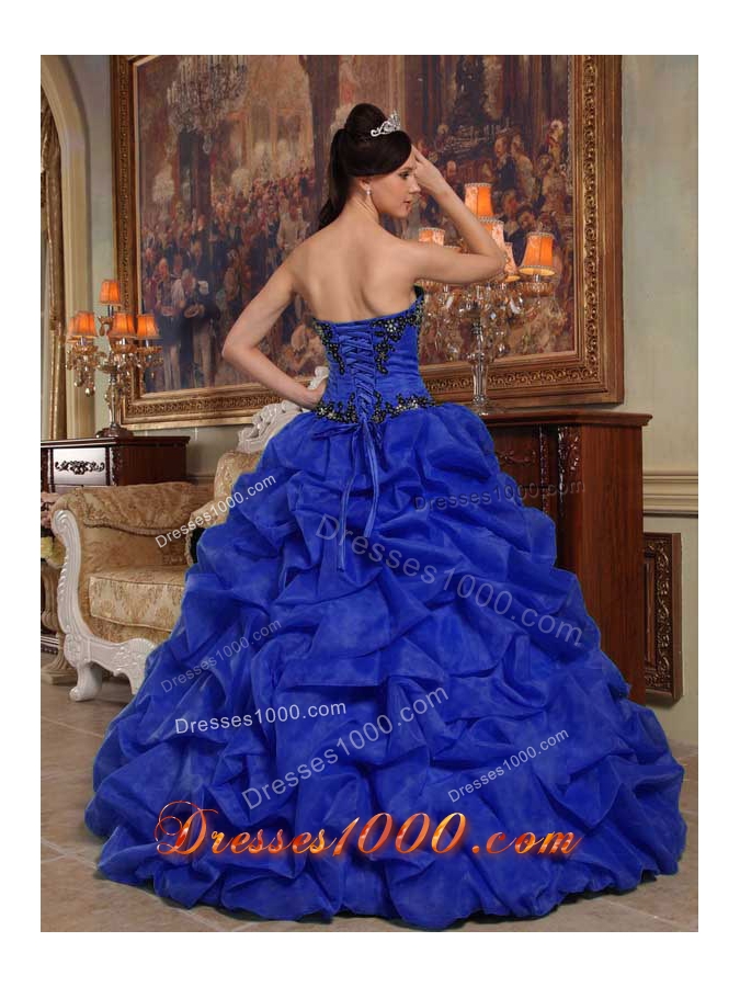 Puffy Sweetheart Beading and Pick-ups Quinceanera Dress for 2014