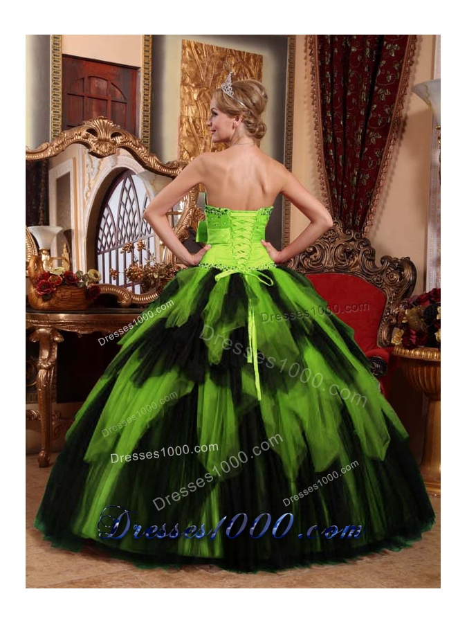 Wonderful Ball Gown Strapless Beading Long Quinceanera Gowns
