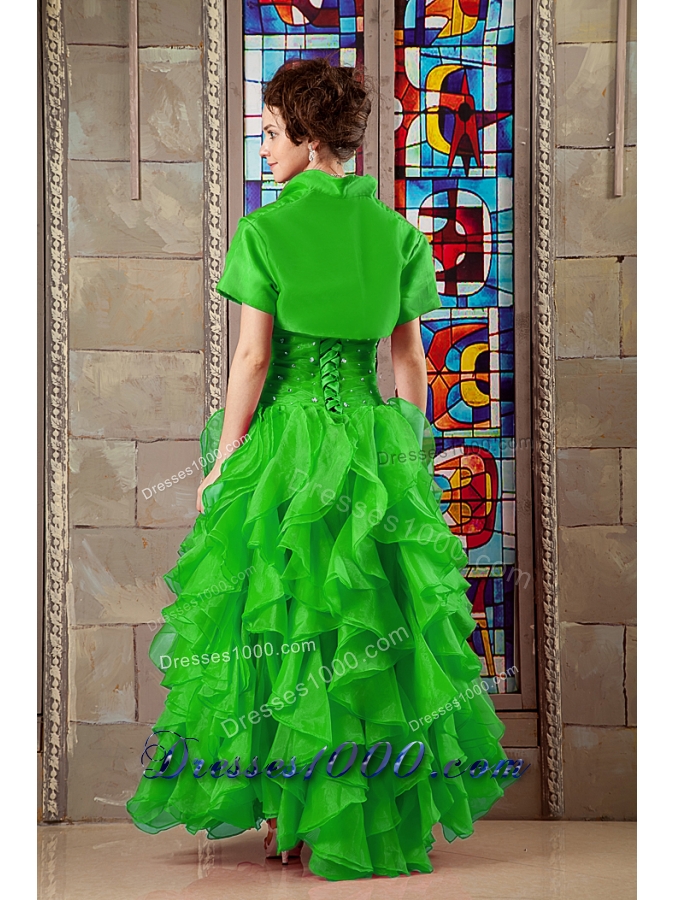 2014 Cute Sweetheart Organza Beading Sweet 16 Dresses