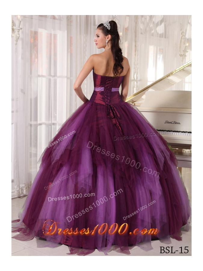 2014 Affordable Puffy Quinceanera Dresses Strapless with Beading