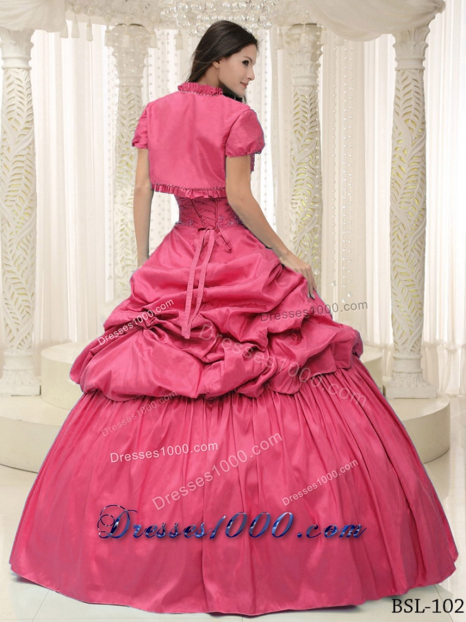 2014 Beautiful Sweetheart Appliques and Lace For Quinceanera Dress with Pick-ups