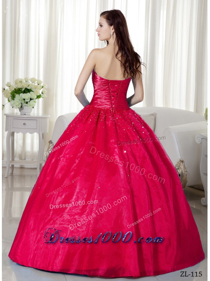 Discount Ball Gown Strapless for 2014 Beading Quinceanera Dress