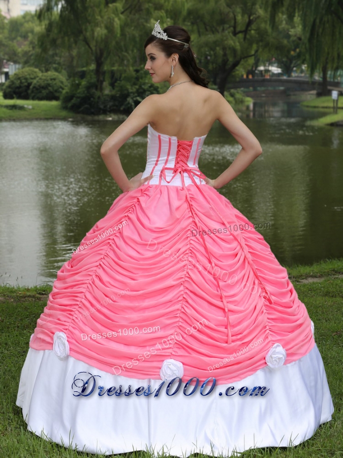 2014 Custom Made Quinceneara Dresses with Pick-ups Strapless