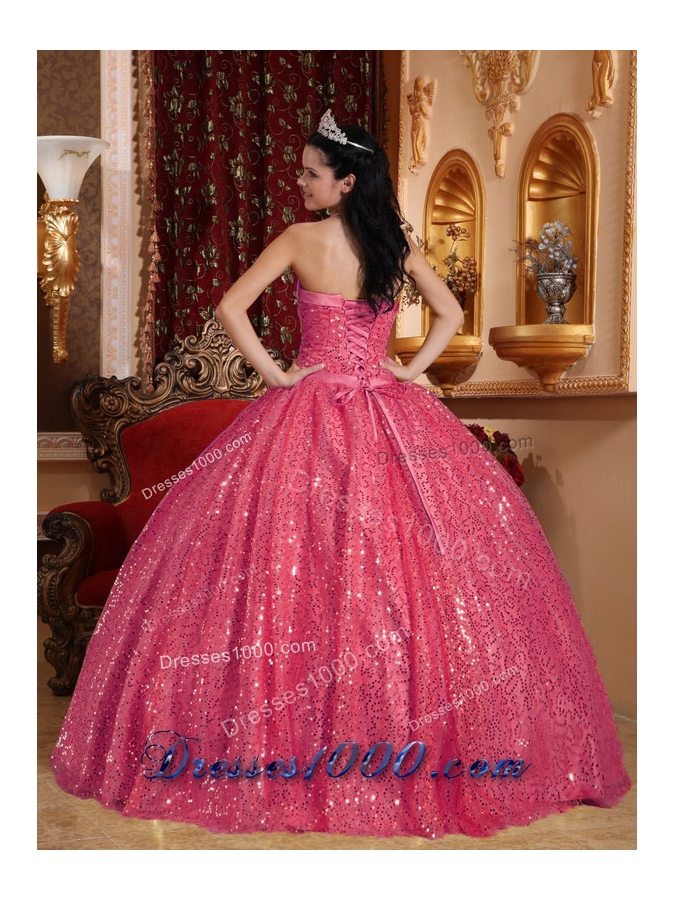 Gorgeous Puffy Sweetheart Sequins 2014 Quinceanera Dresses