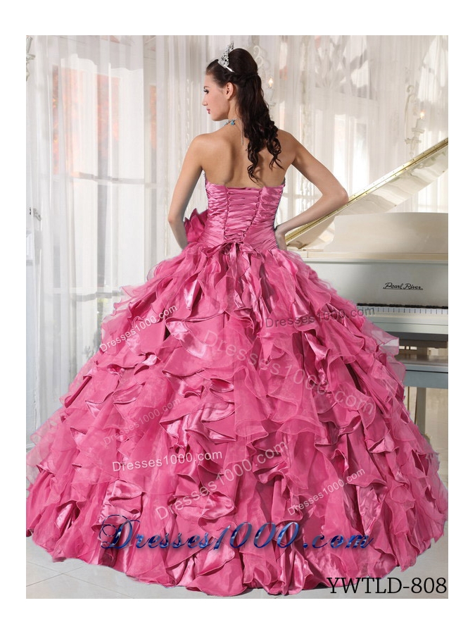 New Style Sweetheart Quinceneara Dresses with Beading and Ruffles