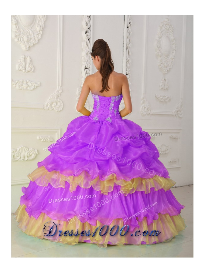 Strapless Beading and Ruffles Brand New Pick-ups Quinceanera Dress