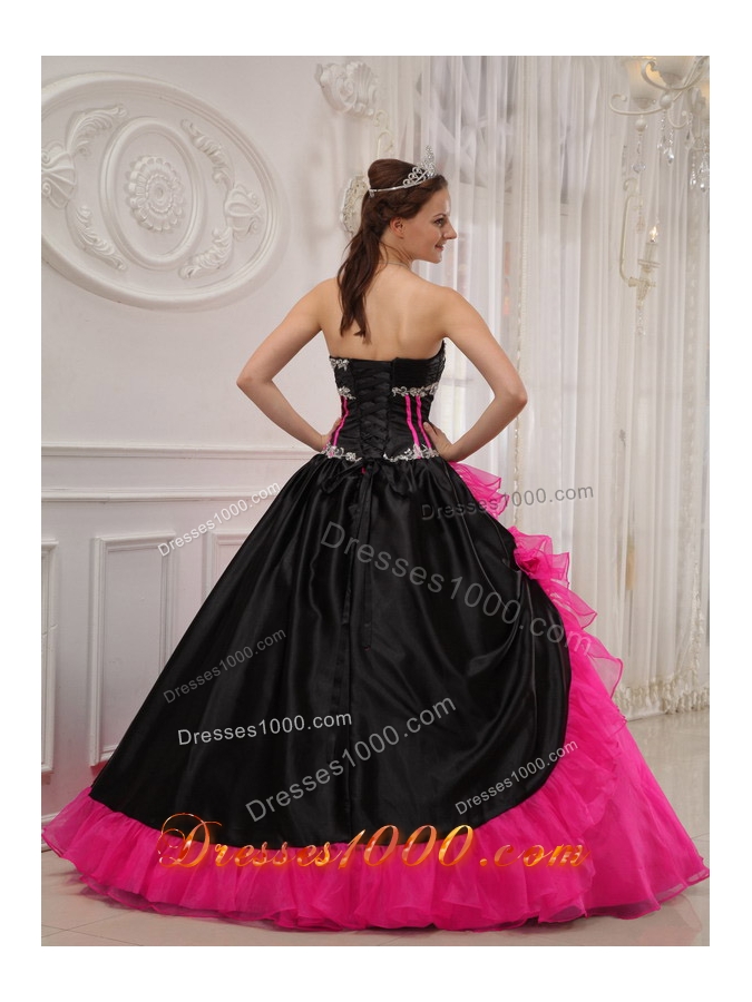 Beautiful Ball Gown Sweetheart Quinceanera Dress with Organza Appliques