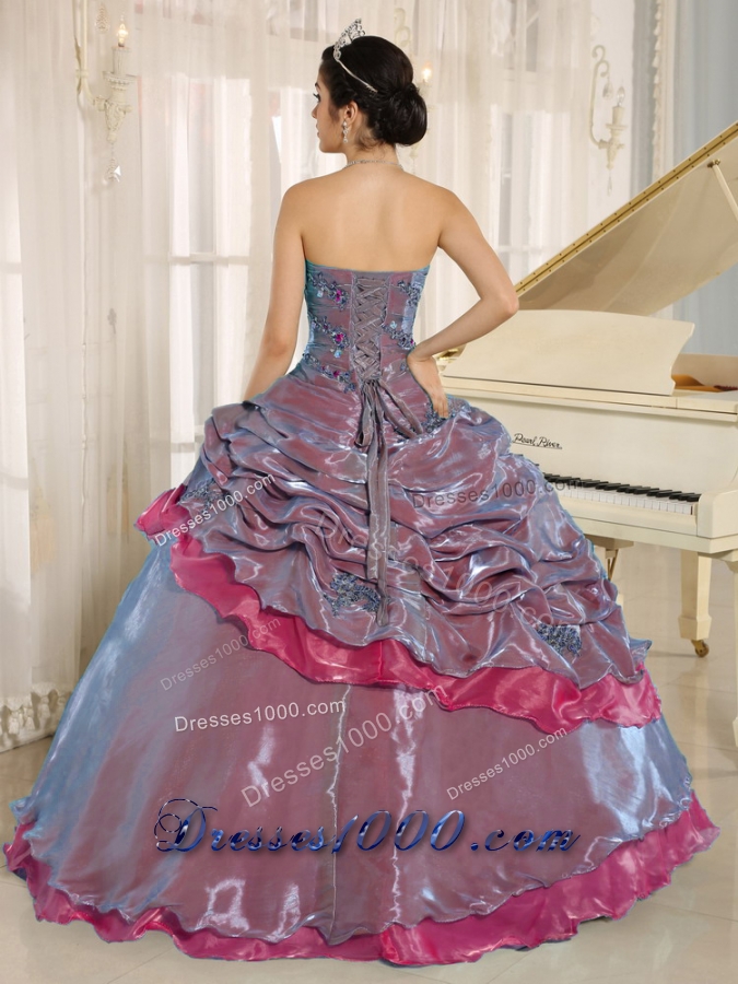 Clearance Multi-color Strapless Quinceanera Dresses With Embroidery