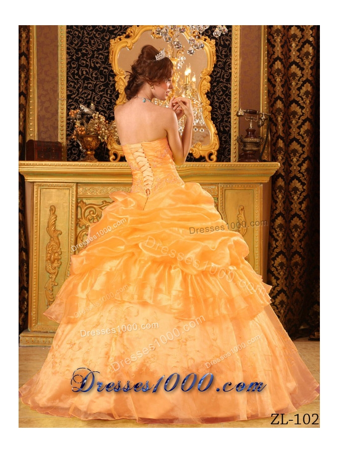 2014 Brand New Sweet 16 Dresses Puffy Strapless with Appliques