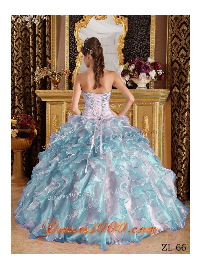 2014 The Super Hot Puffy Sweetheart with Appliques Quinceanera Gowns