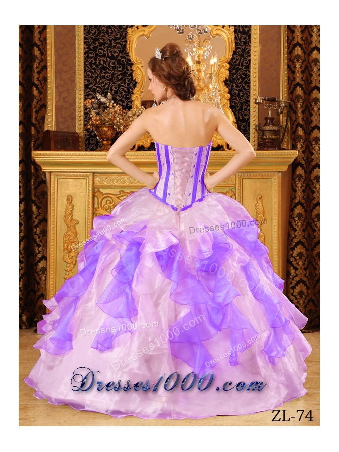 Multi-Color Puffy Sweetheart Appliques for 2014 Quinceanera Dresses