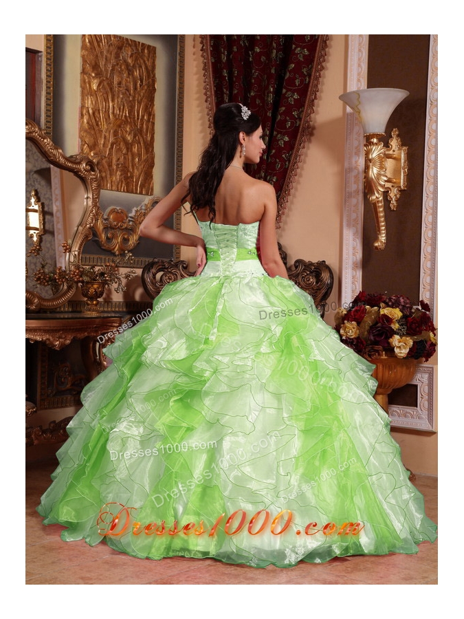 Multi-colored Puffy Sweetheart Beading and Ruching Quinceanera Dresses for 2014