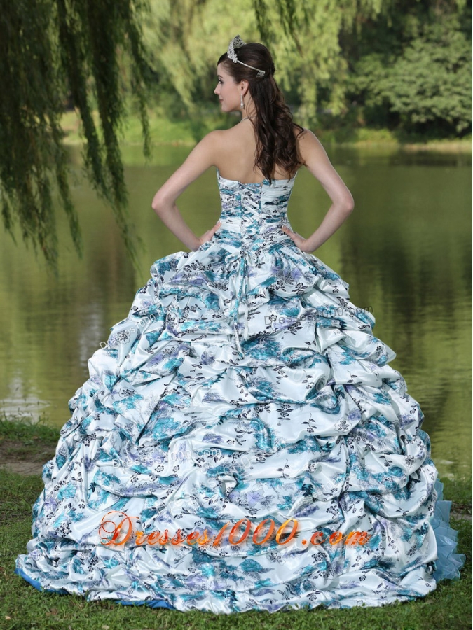 Cheap Beading and Pick-ups Quinceanera Dresses for 2014