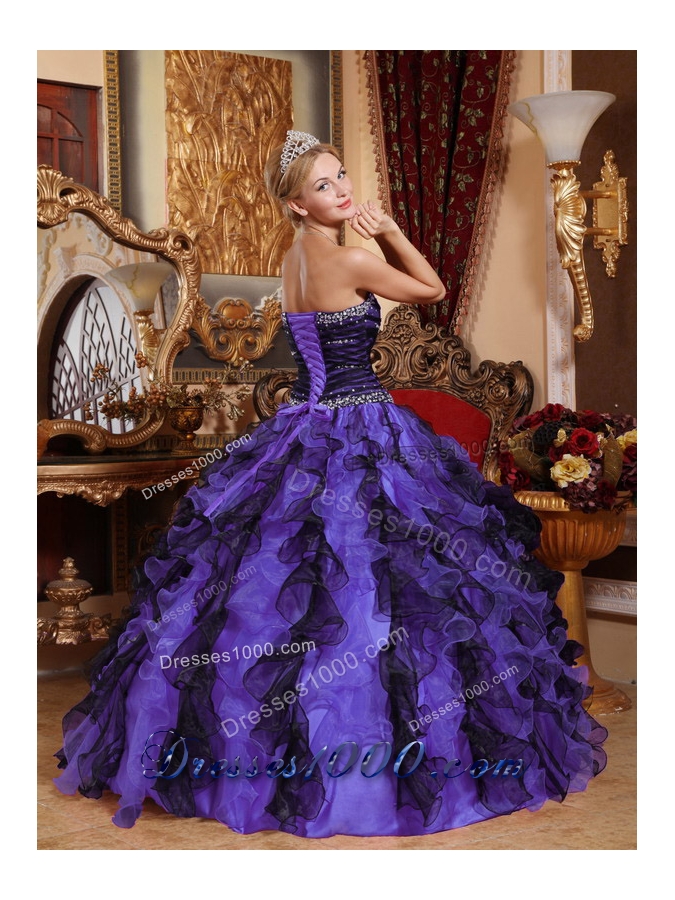 Classical Sweetheart 2014 Beading and Ruffles Quinceanera Dresses
