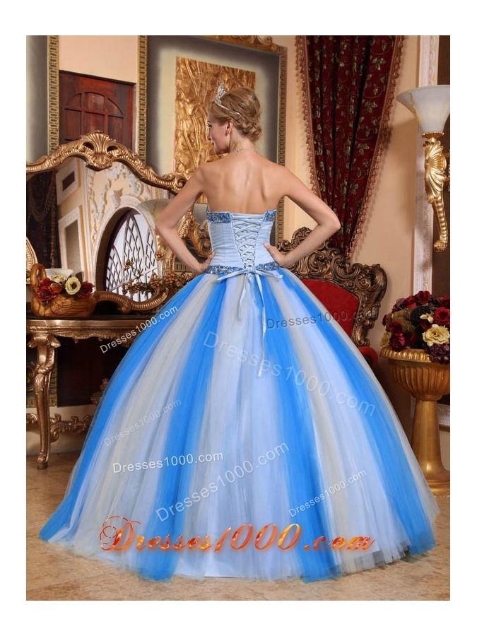 2014 Beautiful Multi-color Puffy Sweetheart Beading Quinceanera Dresses