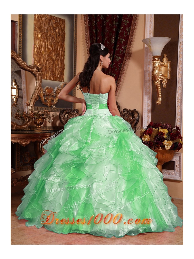 2014 Beautiful Puffy Sweetheart Beading and Ruching Quinceanera Dresses