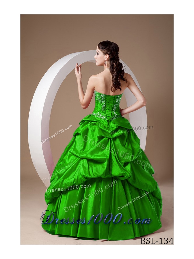 Lovely Princess Sweetheart with Pick-ups and Appliques Quinceanera Dresses for 2014