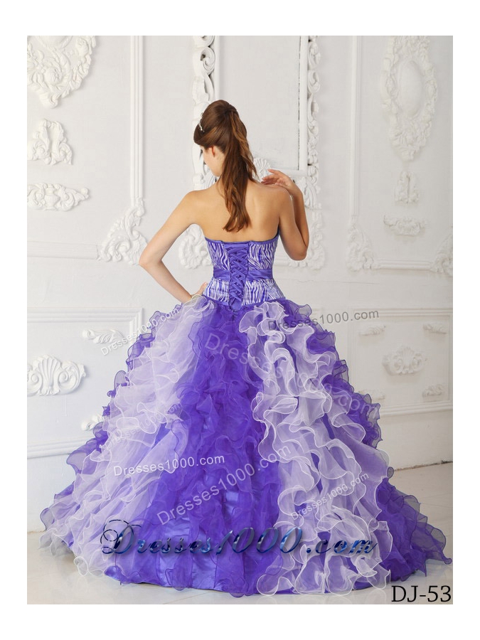 Beading Sweetheart Quinceanera Dresses in Multi-color Princess for 2014