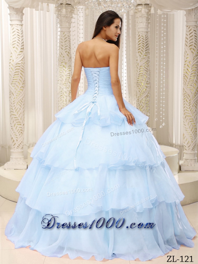 2014 Pretty Sweetheart Ruching Quinceanera Dress with Ruffles