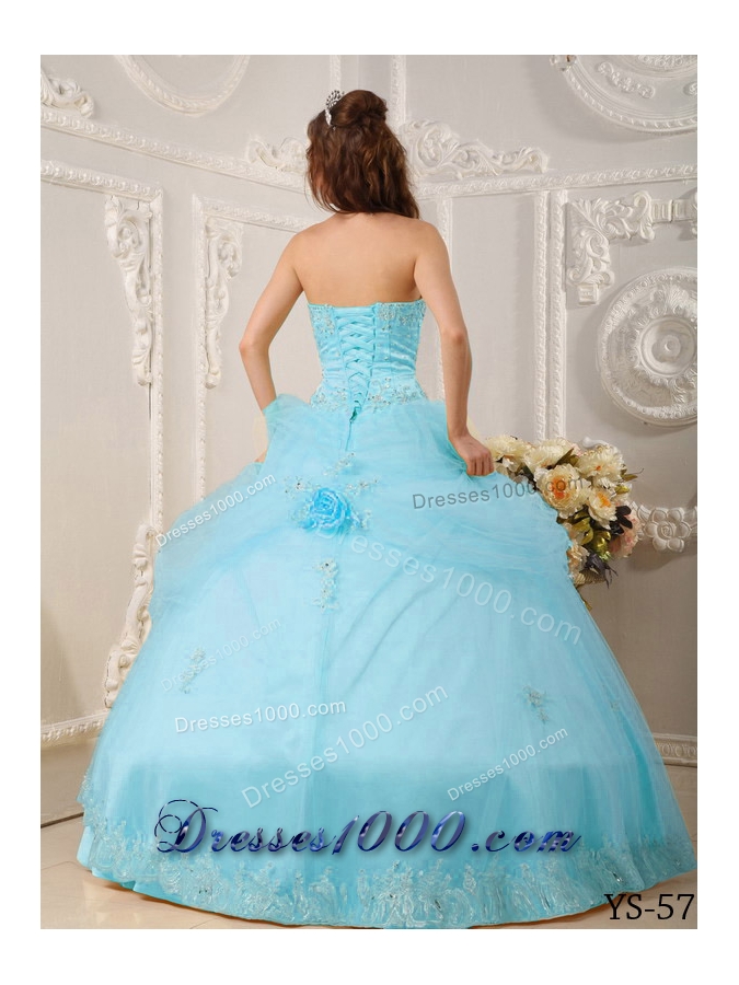 Beautiful Puffy Sweetheart Beading and Appliques 2014 Quinceanera Dresses