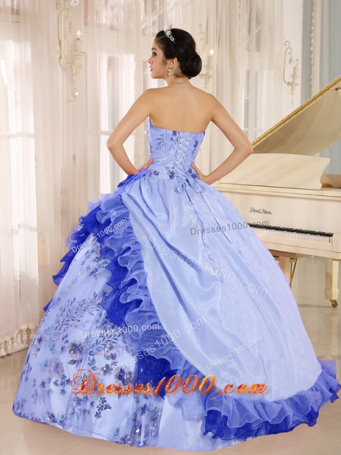 Gorgeous Applqiues and Hand Made Flowers 2014 Quinceanera Dresses