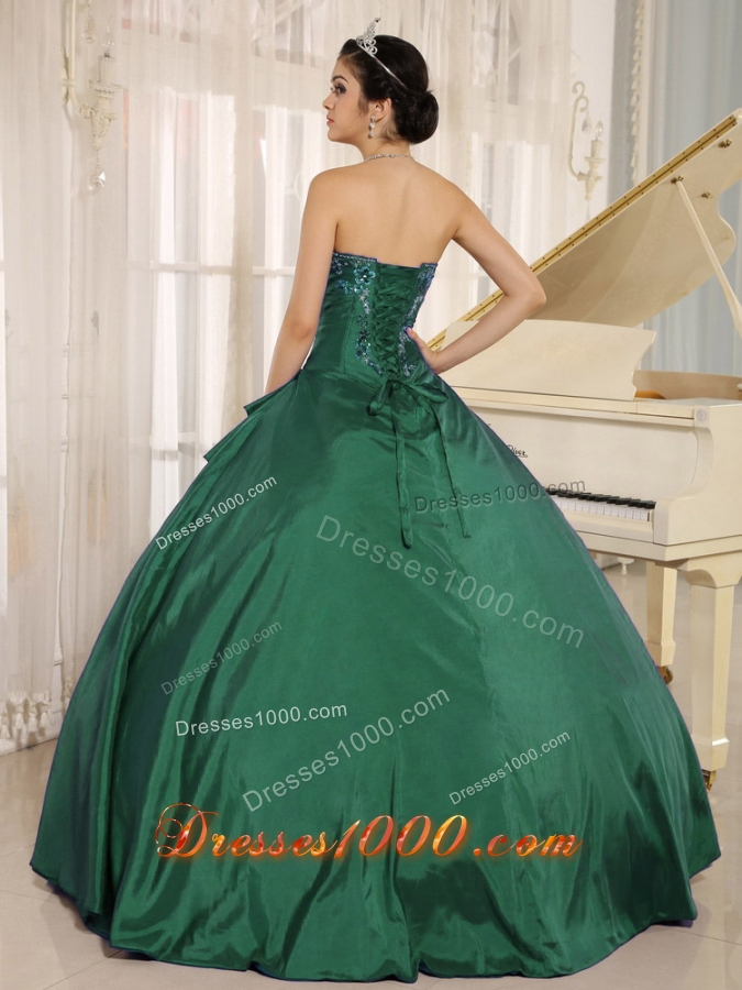 Lovely Green Embroidery Quinceanera Dress with Sweetheart In 2014