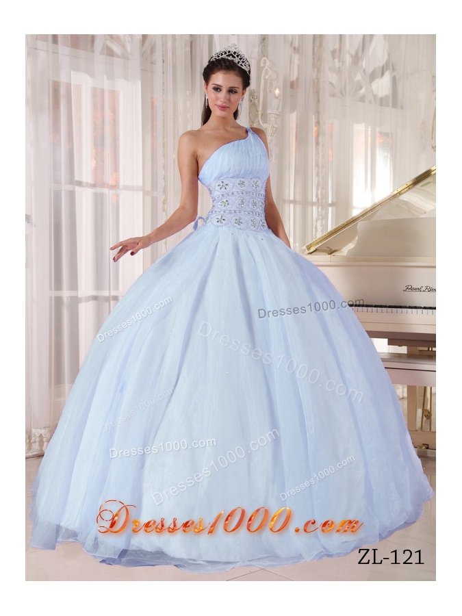 quinceanera dresses light blue puffy