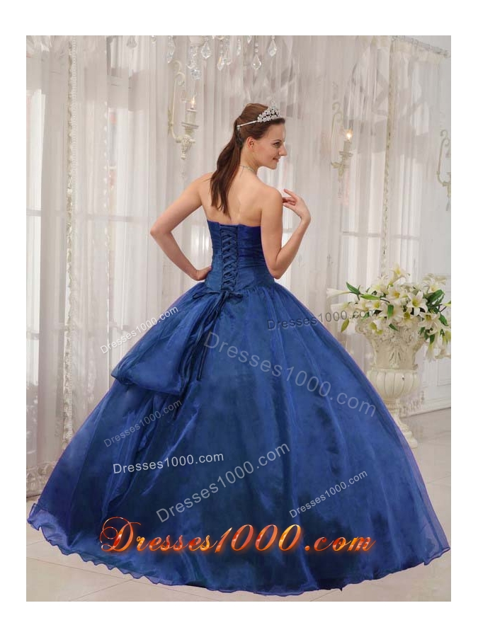 2014 Pretty Strapless Beading Puffy Quinceanera Dresses