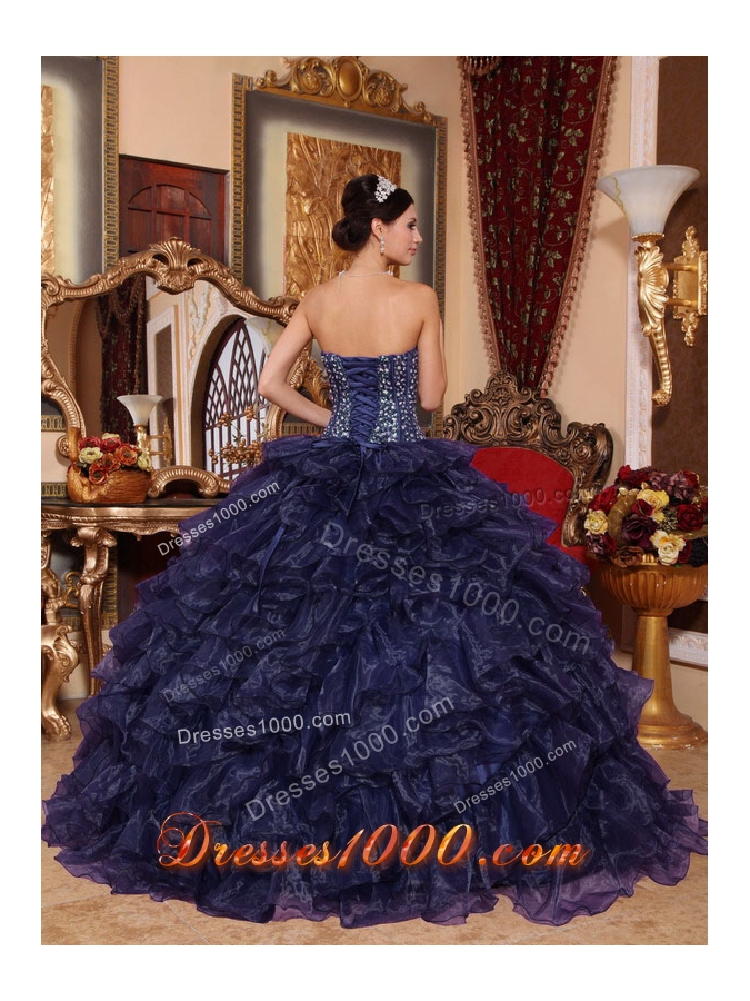 2014 Pretty Sweetheart Sequins Puffy Quinceanera Gowns with Ruffles