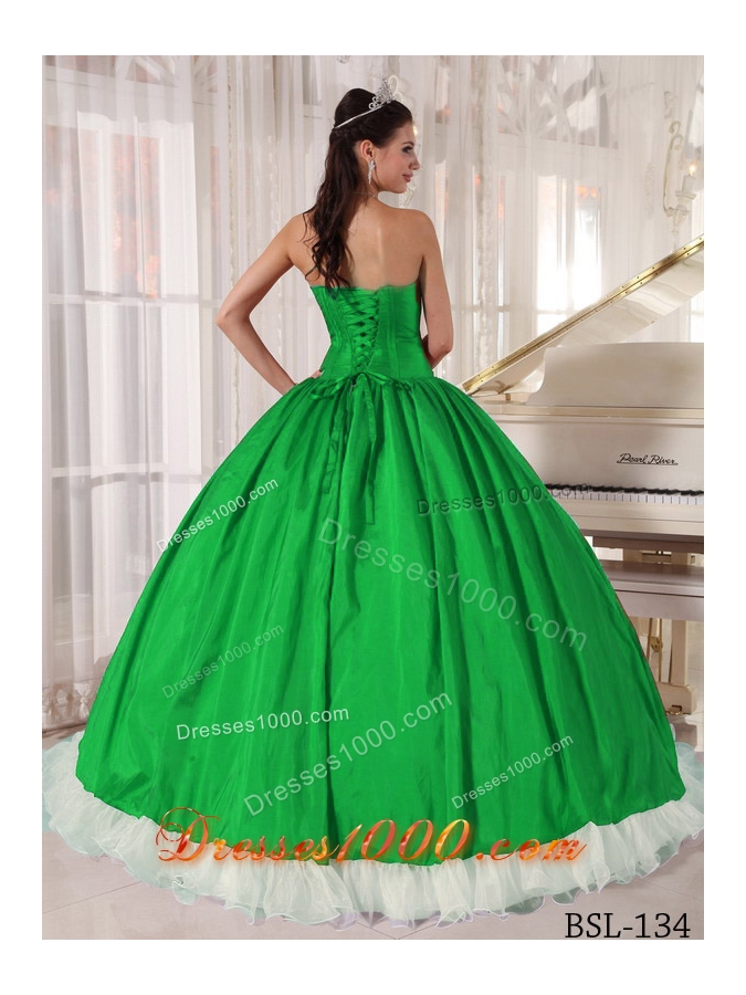 Colourful Puffy Sweetheart with Beading for 2014 Quinceanera Dress
