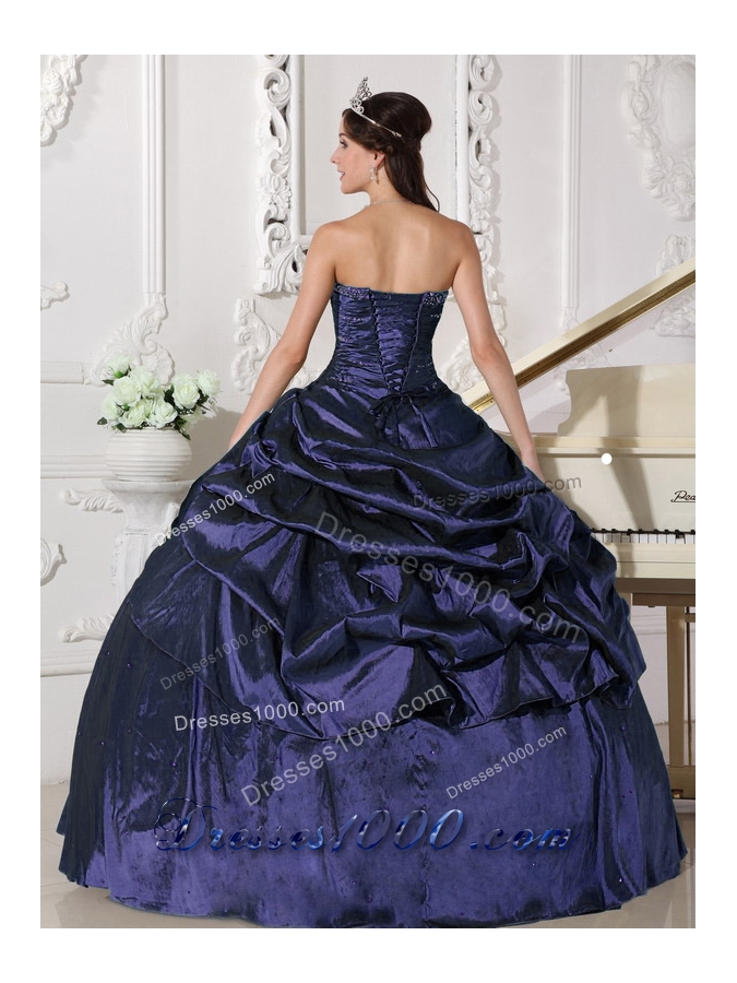 Discount Ball Gown Strapless Beading Pretty Quinceanera Dresses