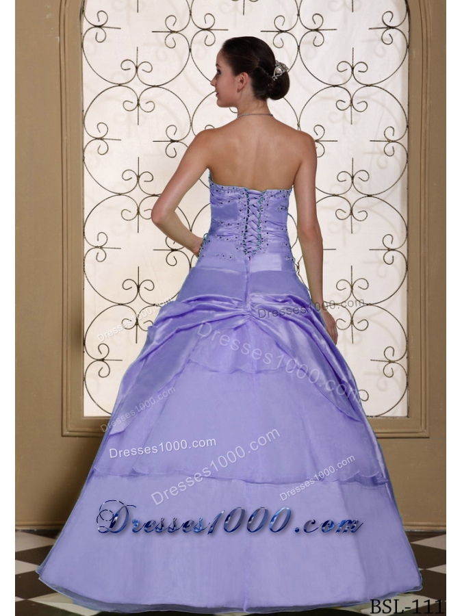 Beaded Bust Sweet Quinceanera Dresses 2014 Hand Made Flower