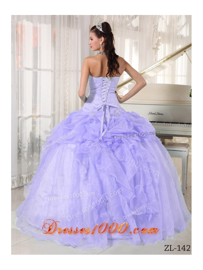 Beautiful Puffy Strapless Ruffles and Beading Quinceanera Dresses for 2014