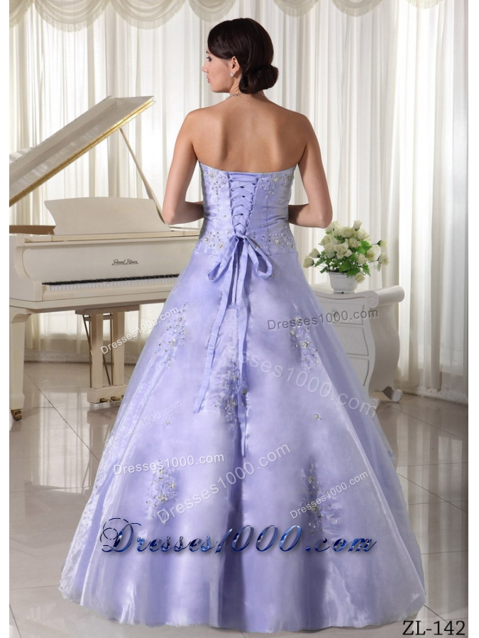 New Style Sweetheart Appliques and Beading A-line Quinceanera Dresses For 2014