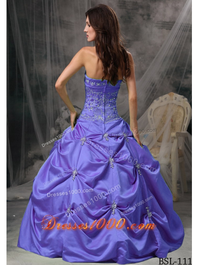 Modest Puffy Strapless Beading Quinceanera Dresses for 2014