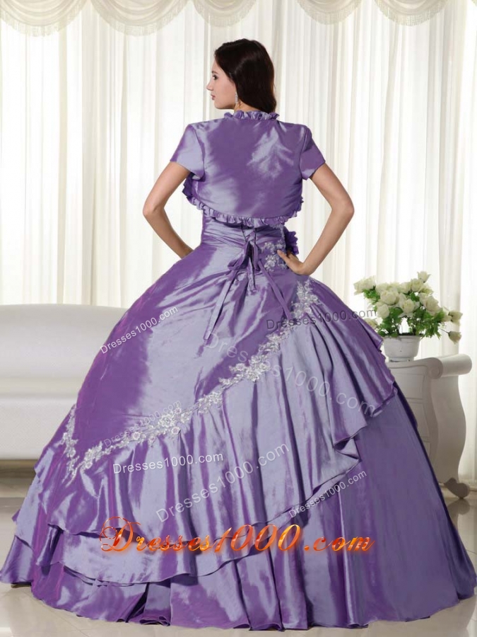 New Style Puffy Strapless Appliques Quinceanera Dresses for 2014
