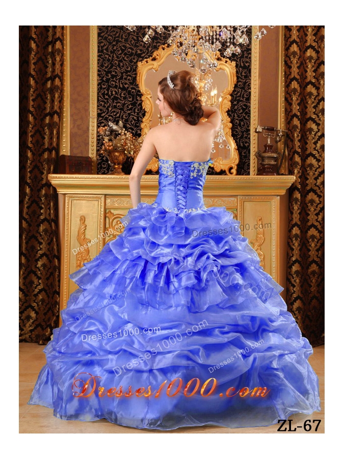 Perfect Ball Gown Sweetheart 2014 Appliques Quinceanera Dresses