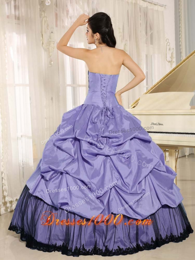 2014 Spring Pick-ups and Appliques Quinceanera Dresses For Custom Made
