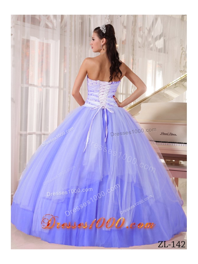 Affordable Puffy Sweetheart Beading Quinceanera Dresses for 2014